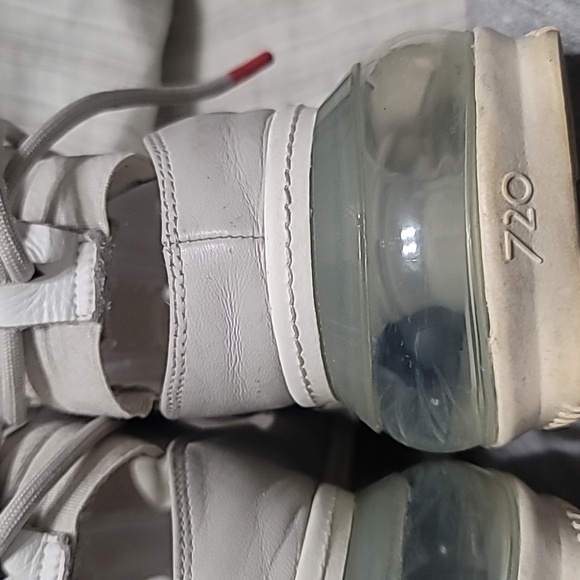 Nike Airmax FF 720 SAIL Hybrid White Leather Sandal/Sneaker Chunky Outsole Sz10 - Picture 14 of 14